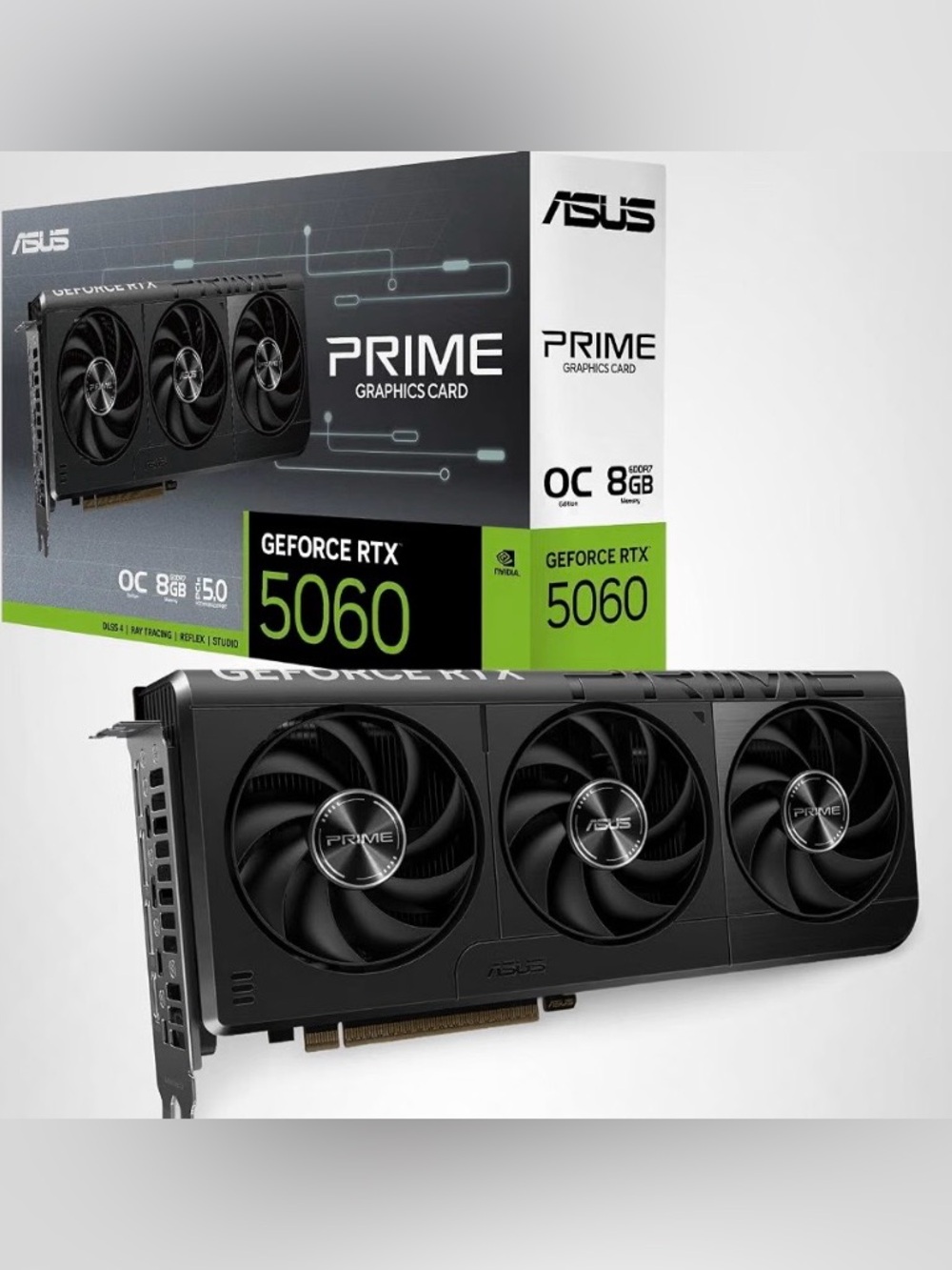 ASUS GeForce RTX 5060 Triple-Fan Graphics Card in Black. Brand New In The Box - Picture 1 of 13